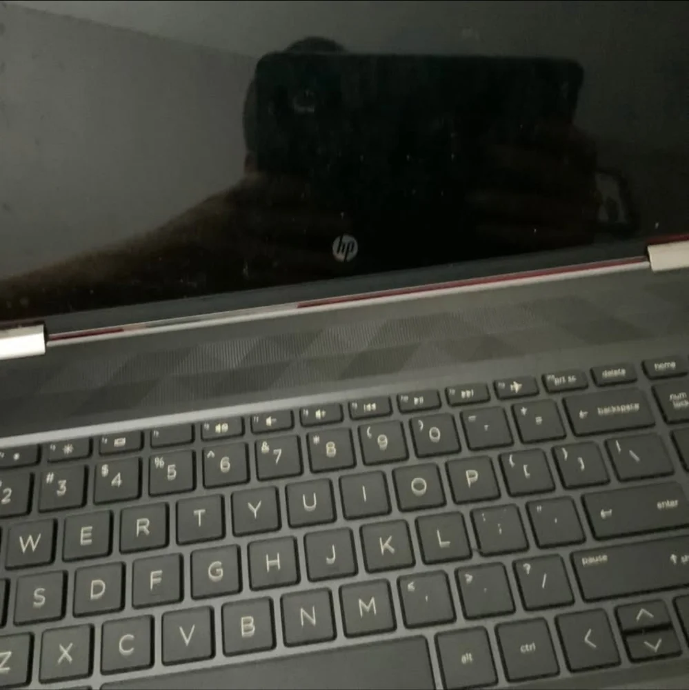 HP Silver and Black Laptop